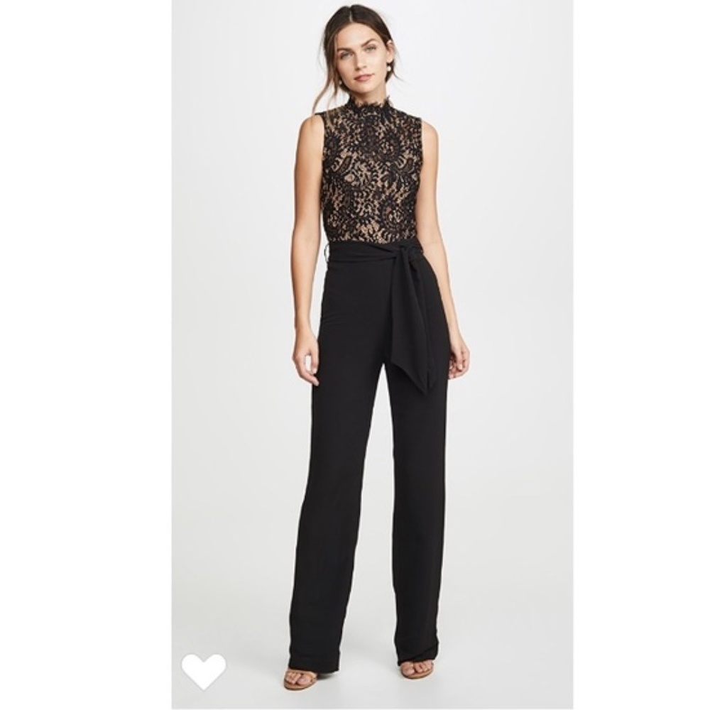 Misha collection Josie Pantsuit black lace